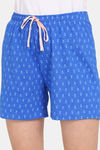 Rosaline Rural Charm Knit Cotton Shorts - Princess Blue — thumbnail 5